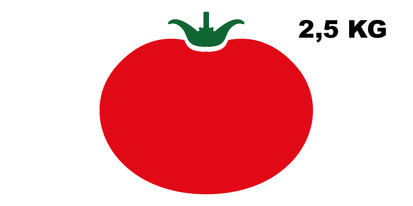 Tomates de campo<br>(caja de 2,5kg)